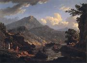 John Knox Landscape with Tourists at Loch Katrine oil painting